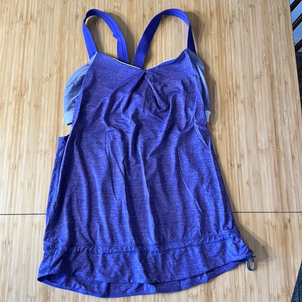 Lululemon built in bra tank with adjustable waistband